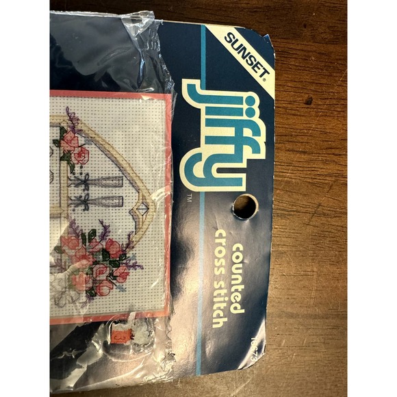 jiffy wedding memories cross stitch kit open - Picture 2 of 4